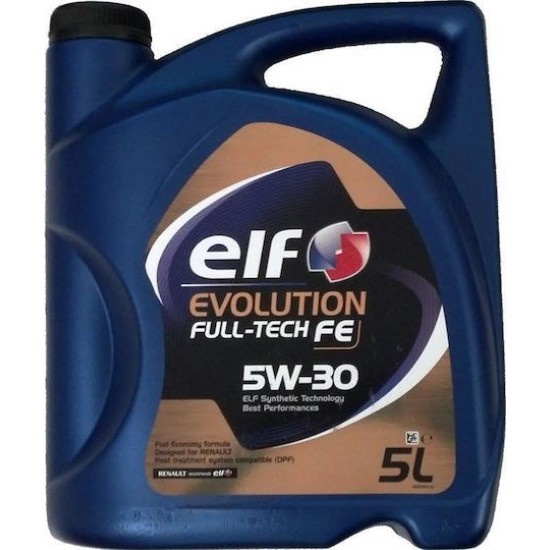 ΛΑΔΙ ΚΙΝΗΤΗΡΑ ELF 5W30  FULL-TECH FE 5LIT